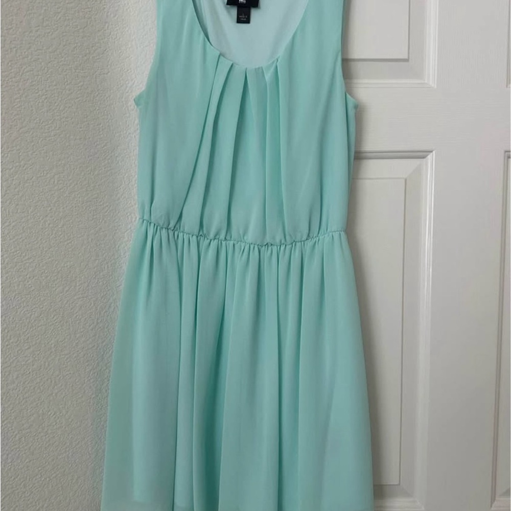Iz Byer Light Mint Sleeveless Dress